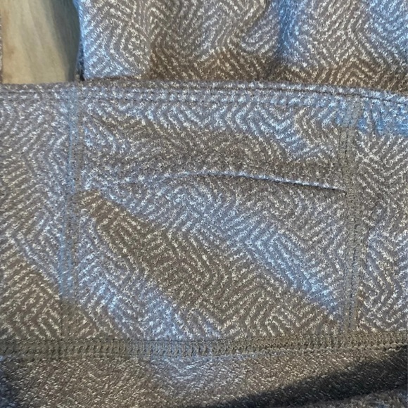 Athleta Women Chaturanga Workout Leggings Small Gray Tan Swirl Pattern High Rise - Picture 6 of 9